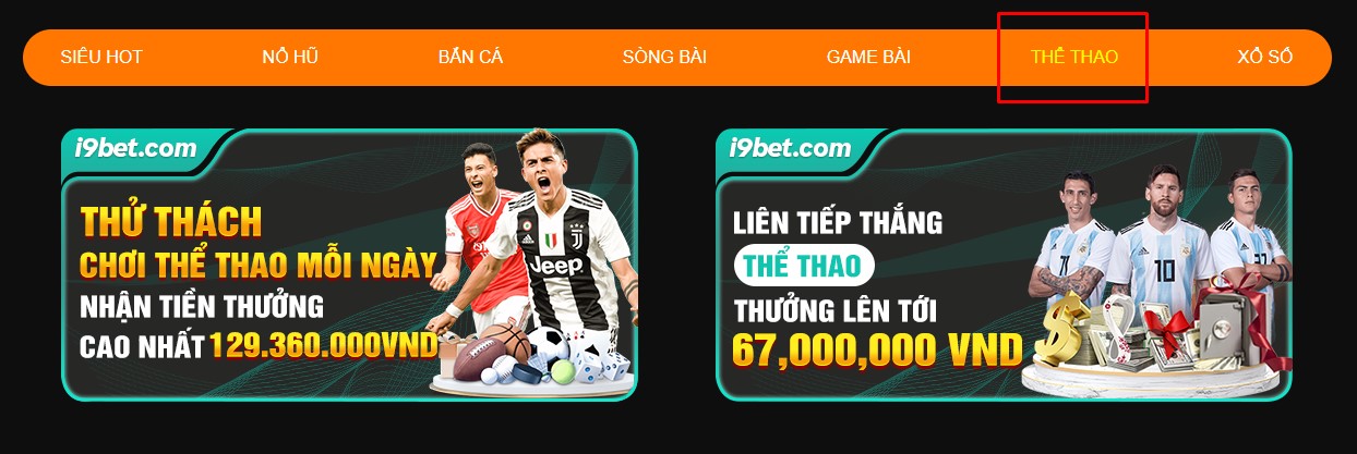 những tựa game cá cược thể thao chỉ có tại tại i9bet